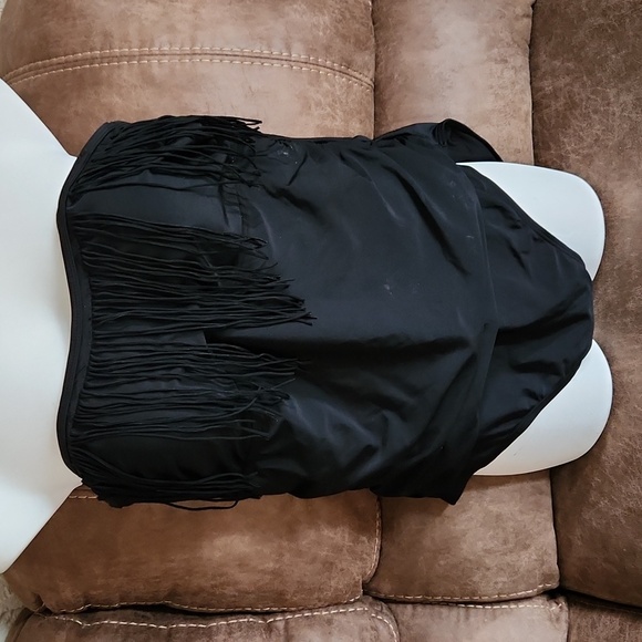 Emerald Bay fringe black swimsuit - Picture 3 of 8